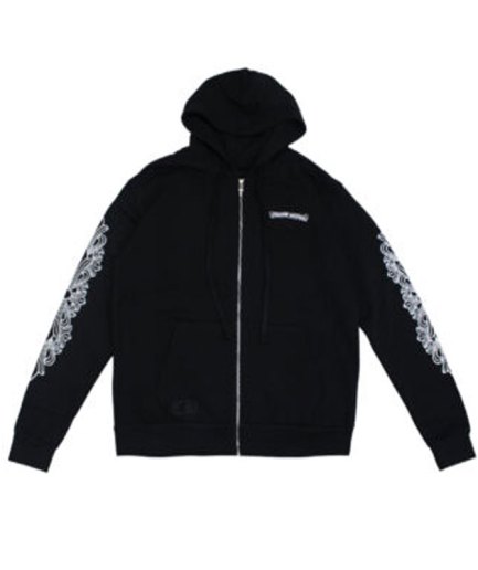 Chrome Hearts Eye Chart Dagger Zip up Hoodie – Black