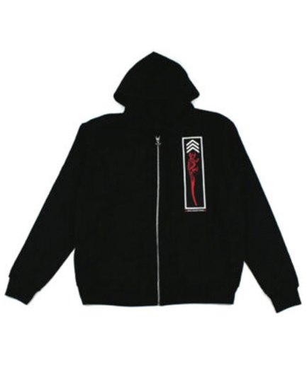Chrome Hearts Foti Jarvis Block Zip Up Hoodie – Black