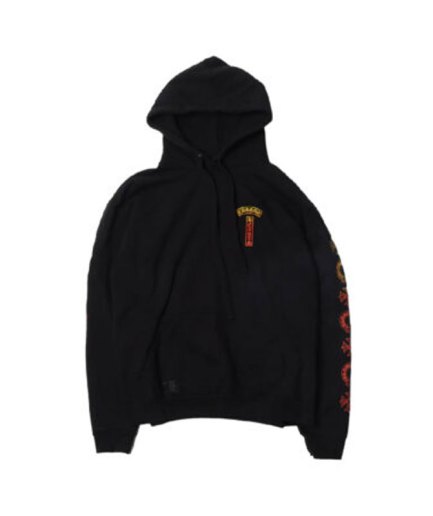 Chrome Hearts Gradient Logo Hoodie – Black