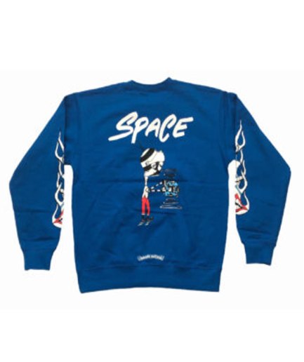 Chrome Hearts Matty Boy Space Crewneck Sweatshirt – Blue