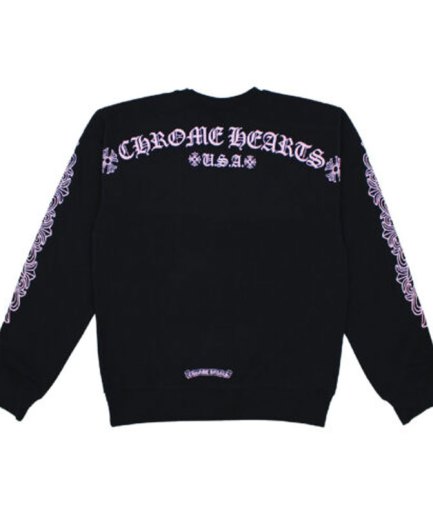 Chrome Hearts Matty Boy Shoulder Logo Crewneck – Black