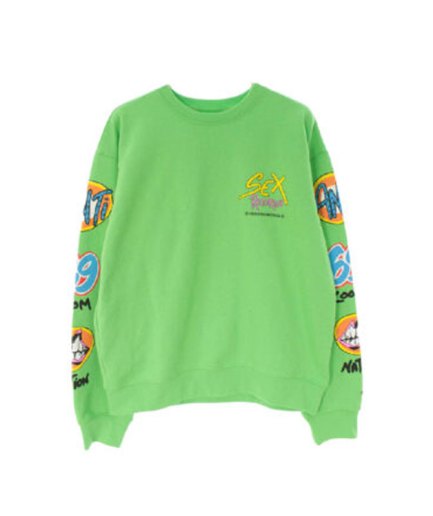 Chrome Hearts Matty Boy Sex Records Crewneck Sweatshirt – Citrus