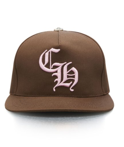 Chrome Hearts CH Baseball Hat – Brown/Pink