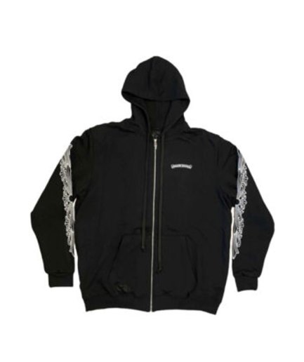 Chrome Hearts Aspen Excluisve Zip Up Hoodie – Black