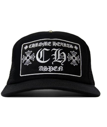 Chrome Hearts CH Aspen Exclusive Trucker Hat – Black